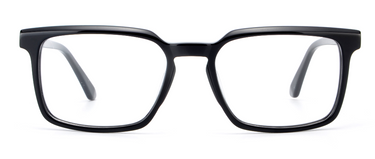 Men Cristal Eyeglasses: Elton -  Black - SpecSMART Eye Clinic (Front View)